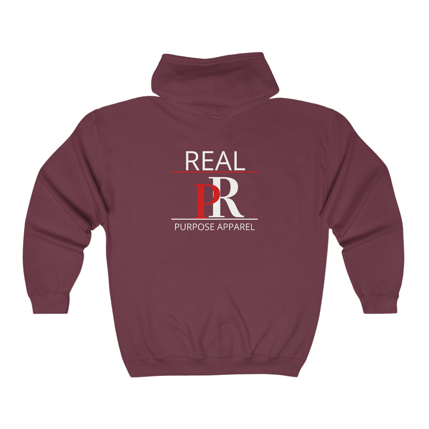 Classic Real Purpose Unisex Heavy Blend™ Full Zip Logo Hooded Sweatshirt