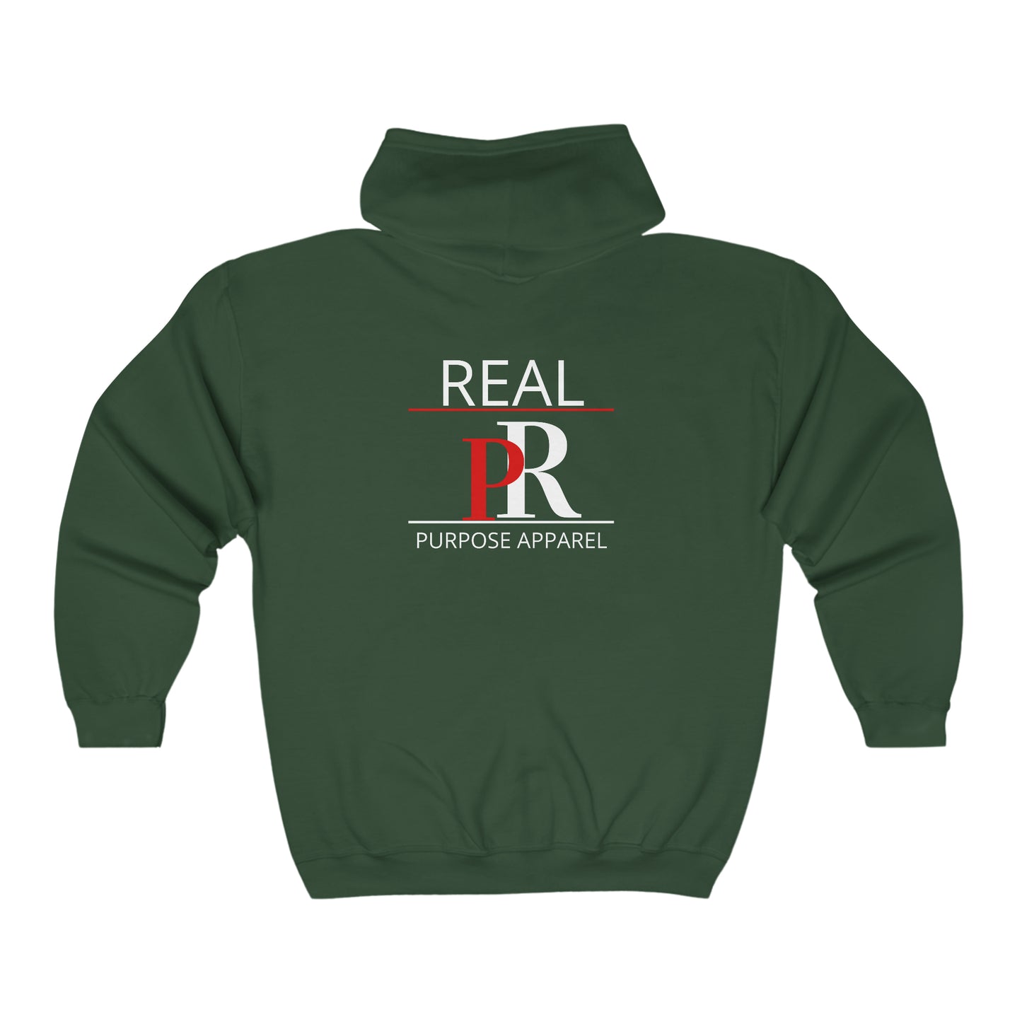 Classic Real Purpose Unisex Heavy Blend™ Full Zip Logo Hooded Sweatshirt