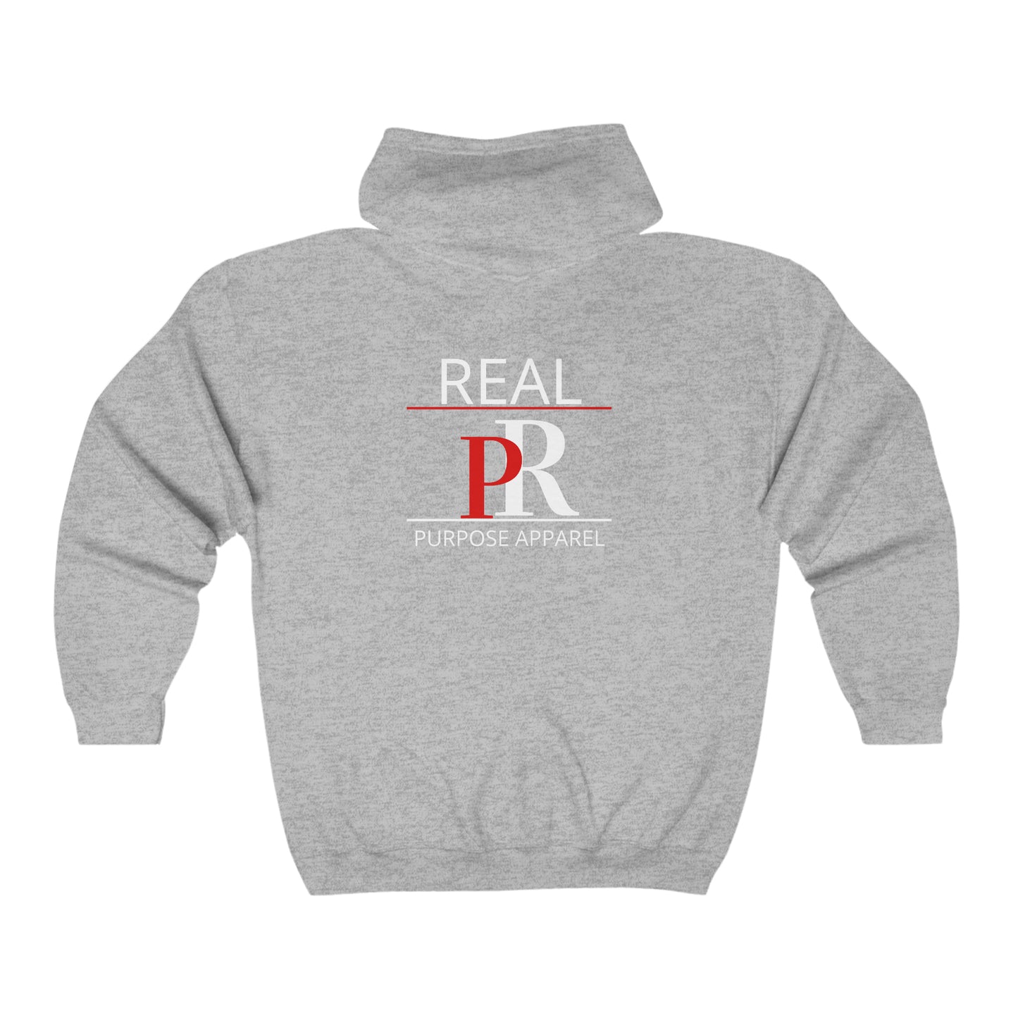 Classic Real Purpose Unisex Heavy Blend™ Full Zip Logo Hooded Sweatshirt