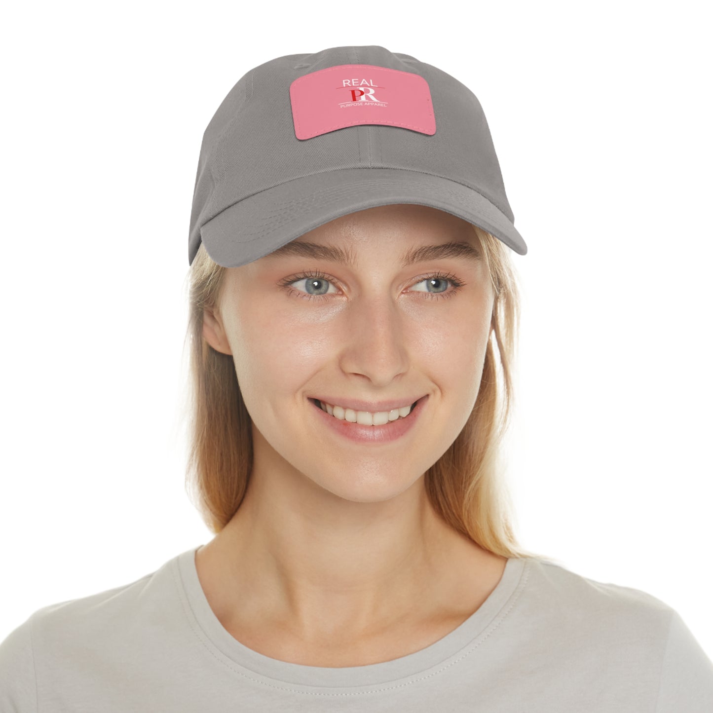 Purpose Inspired Hat with Leather Rectangle Patch