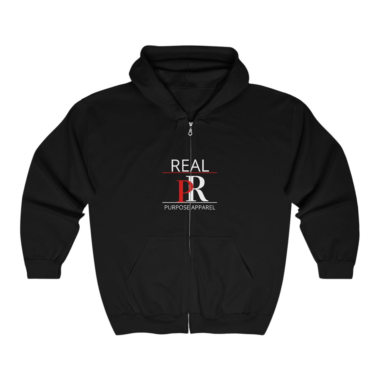 Classic Real Purpose Unisex Heavy Blend™ Full Zip Logo Hooded Sweatshirt