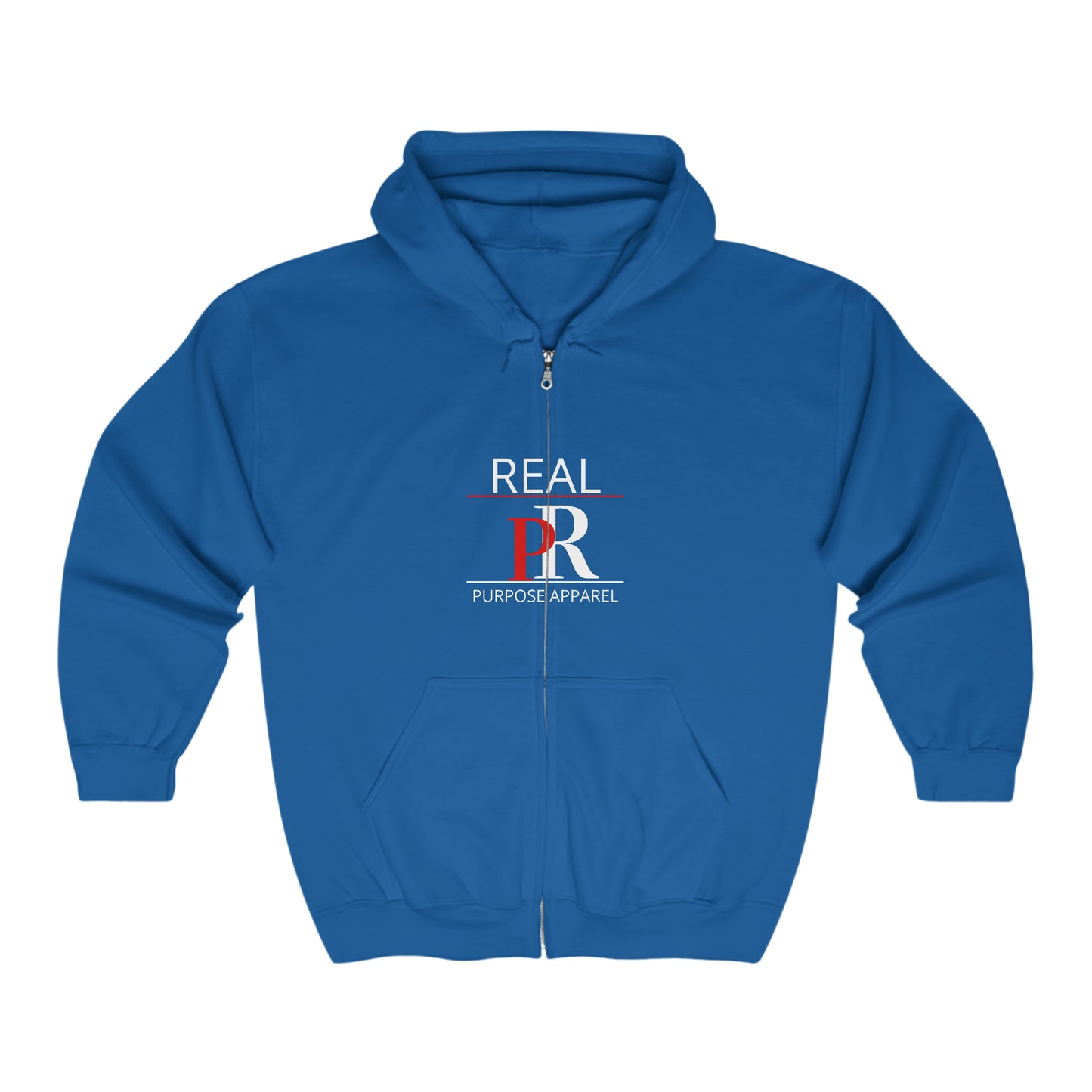 Classic Real Purpose Unisex Heavy Blend™ Full Zip Logo Hooded Sweatshirt