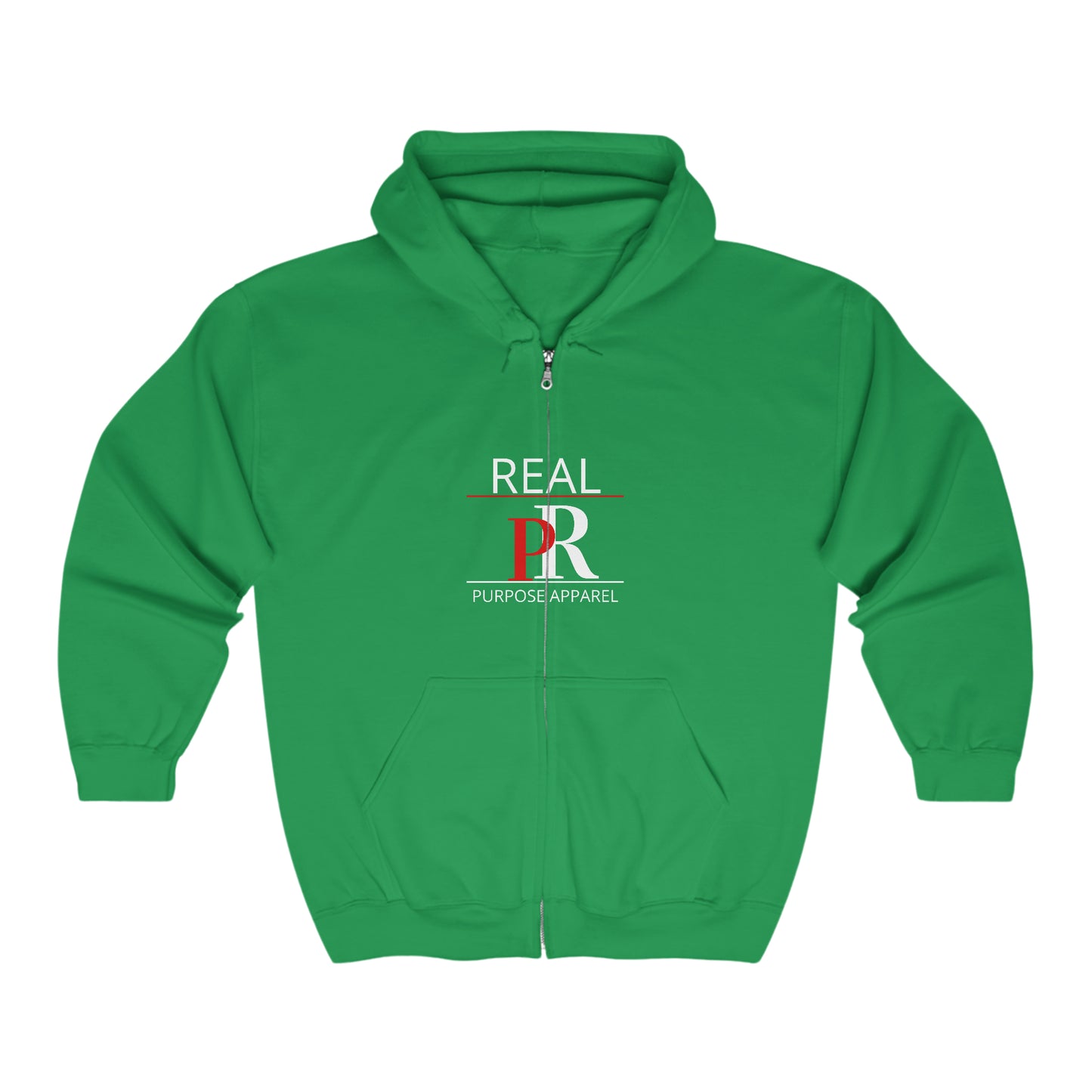 Classic Real Purpose Unisex Heavy Blend™ Full Zip Logo Hooded Sweatshirt