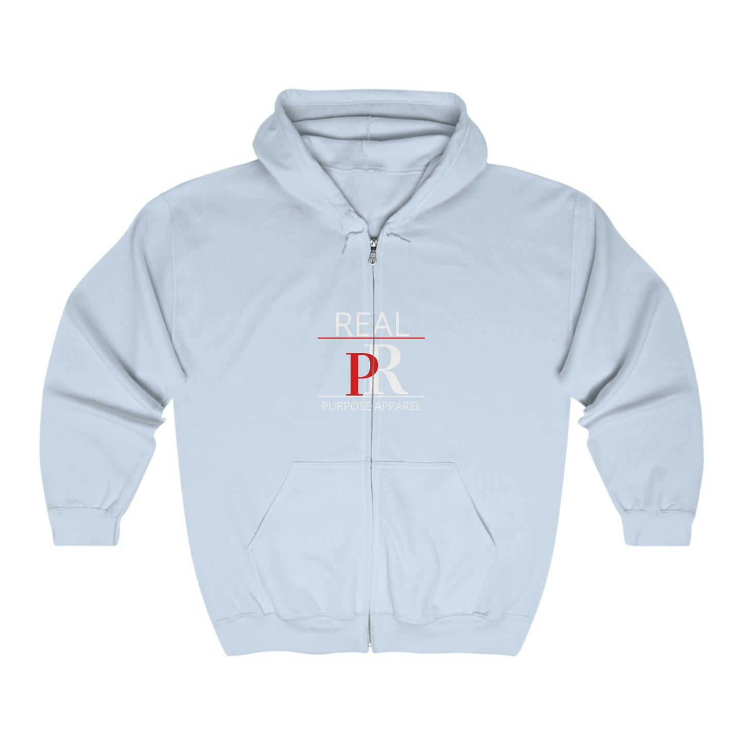 Classic Real Purpose Unisex Heavy Blend™ Full Zip Logo Hooded Sweatshirt