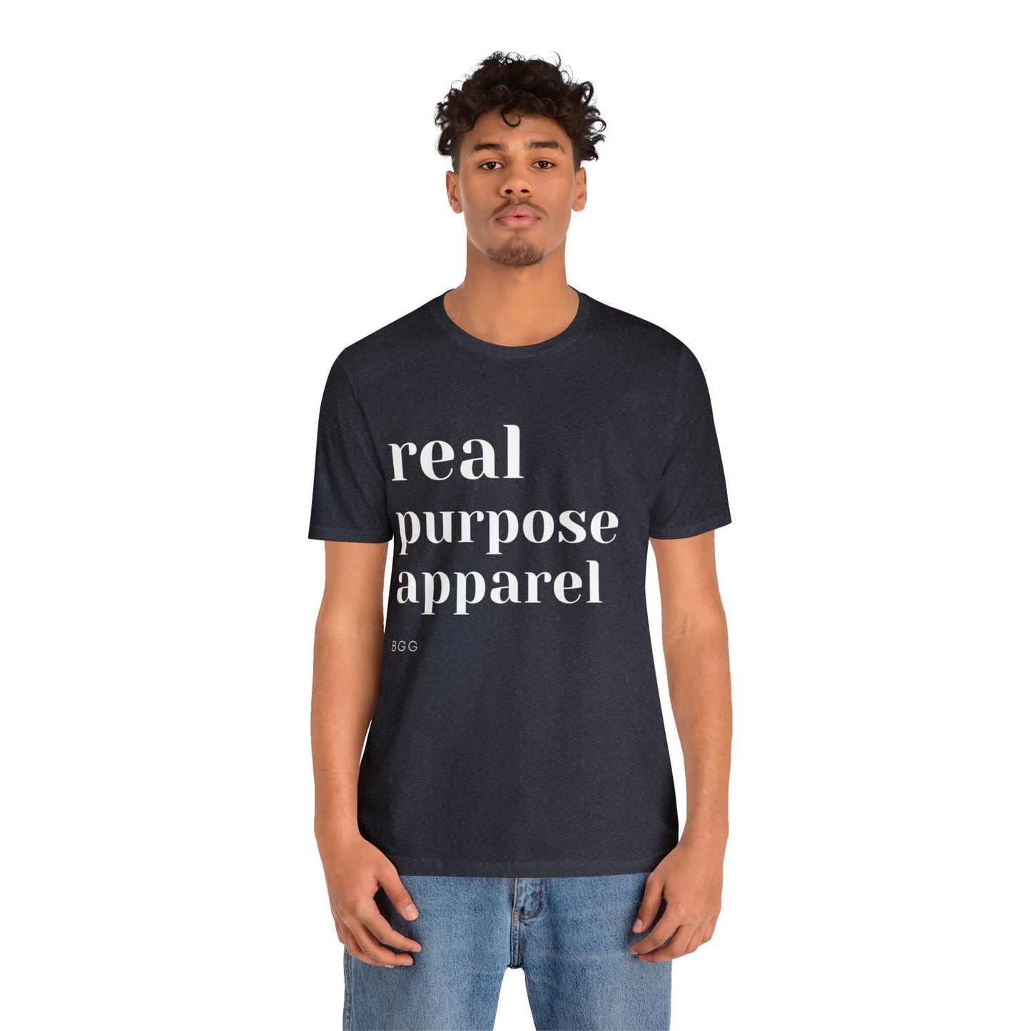 Real Purpose Signature Unisex Classic Collection Jersey T-Shirt
