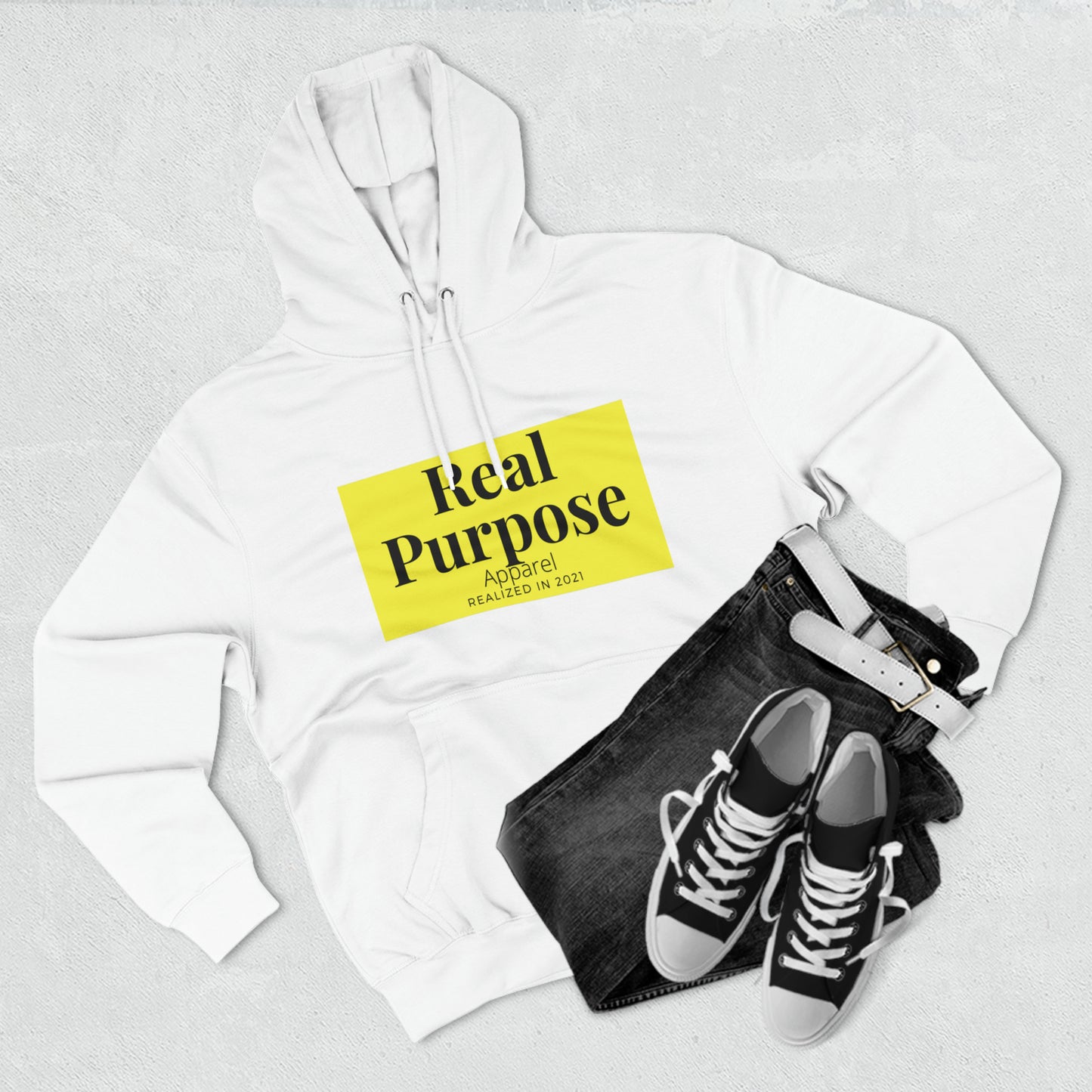 Real Purpose Realized Unisex Premium Pullover Hoodie