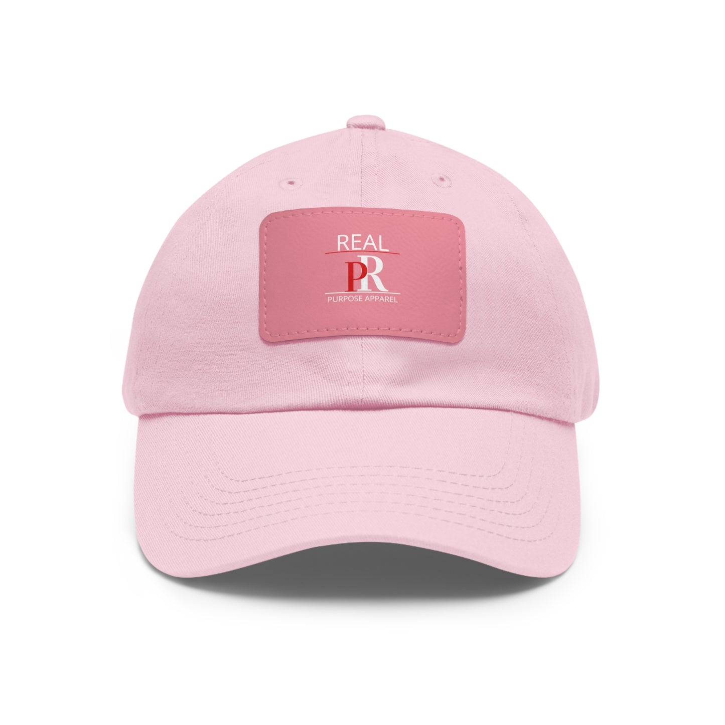Purpose Inspired Hat with Leather Rectangle Patch