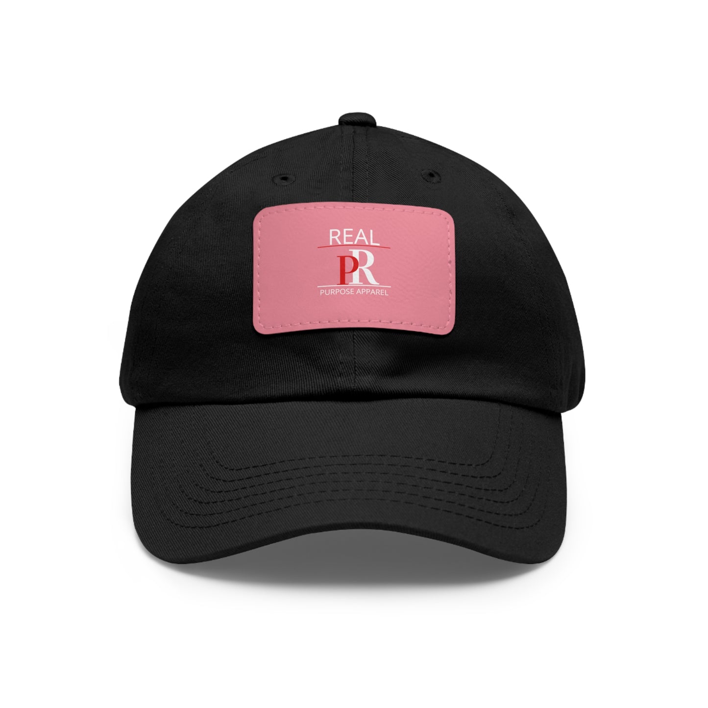 Purpose Inspired Hat with Leather Rectangle Patch