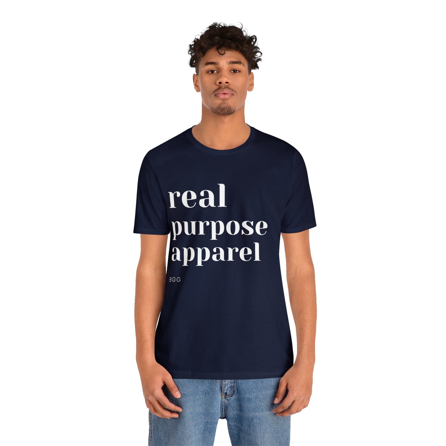 Real Purpose Signature Unisex Classic Collection Jersey T-Shirt