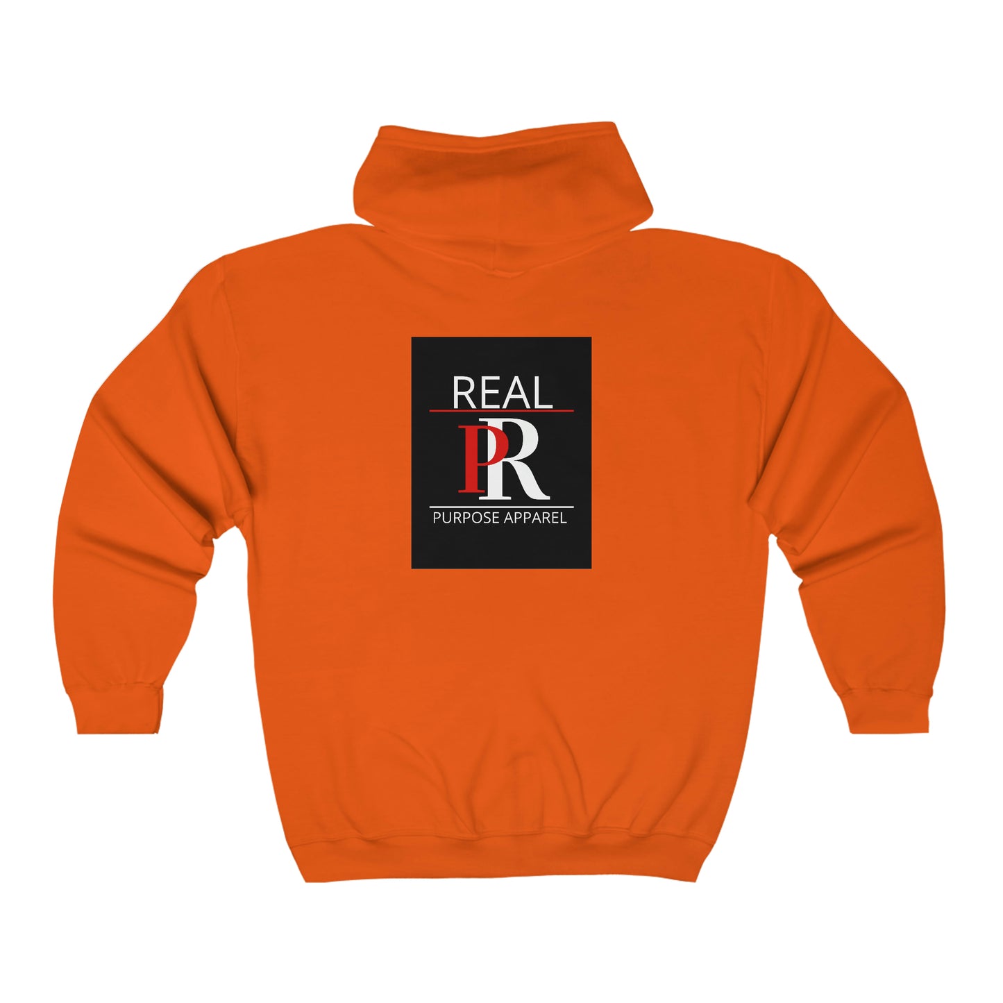 Real Purpose Unisex Heavy Blend™ Full Zip Logo Hooded Sweatshirt