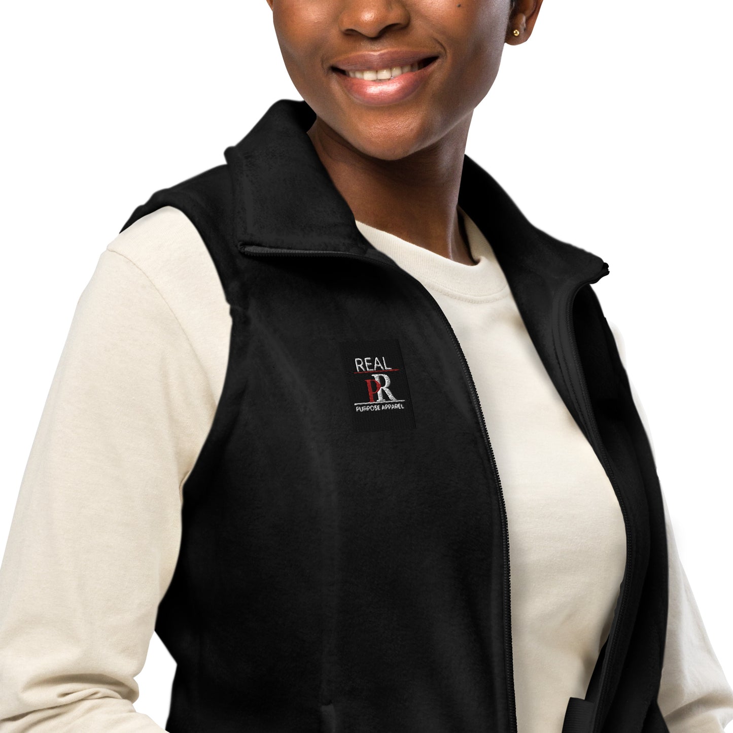 Real Purpose Women’s Columbia fleece vest